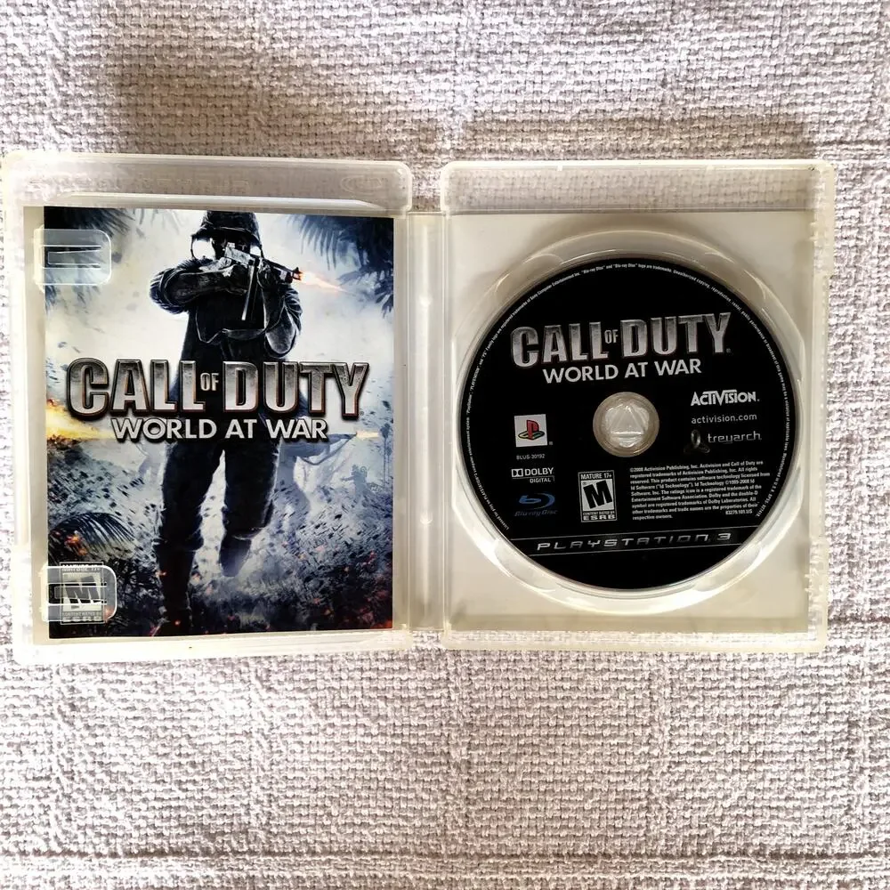 Call of Duty World at War‎ PS3 PlayStation 3 Complete CIB Activision Mature 17+